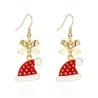 Boucles d'oreilles décoratives de Noël - flocon de neige - Père Noël
