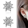 AretesExclusivos aretes de copo de nieve de cristal