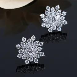 Exclusive crystal snowflake earringsEarrings