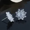 AretesExclusivos aretes de copo de nieve de cristal