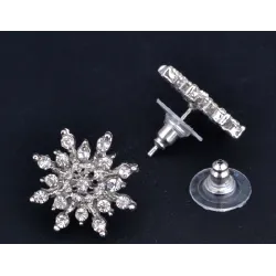 AretesExclusivos aretes de copo de nieve de cristal