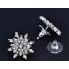 Boucles d'oreilles exclusives flocon de neige en cristal