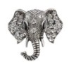 Broche éléphant en cristal vintage