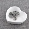 Vintage krystal elefant broche