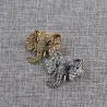 BrochesBroche de elefante de cristal vintage