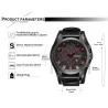 RelojesCURREN - reloj deportivo militar - Cuarzo - correa de cuero - resistente al agua