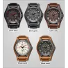 CURREN - montre sport militaire - Quartz - bracelet cuir - étanche