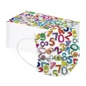 Beskyttende ansikts-/munnmaske - 3-lags - engangs - tegneserietrykk - for barn - 10 stk.