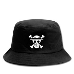 Sombreros & gorrasGorro de lona - estilo bucket - negro - con estampado de calaveras