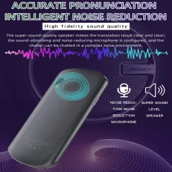 Smart translator - instant voice / photo scanning - touch screen - WiFi - multi-language - greyElectronics