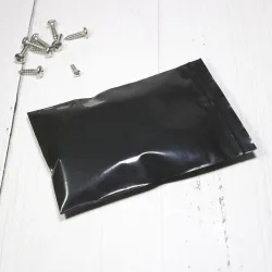 Genlukkelige plastikposer - poser - varmeforsegling - sort - 8 * 12 cm - 100 stk.