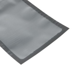 Återförslutningsbara plastpåsar - mattsvart / klar - 13 * 18 cm - 100 stycken