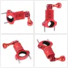 Support de guidon de vélo / moto - pince métallique - support de caméra - pivot 360 - pour caméras GoPro