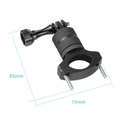 Fiets-/motorstuurbevestiging - metalen klem - camerahouder - 360 draaibaar - voor GoPro-camera'sBevestigingen