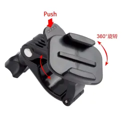 Support de guidon de vélo / moto - adaptateur - rotation 360 - pour caméras GoPro Hero Pro SJCAM Xiaomi Yi