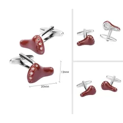 Brown bicycle seat cufflinksCufflinks
