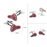 Boutons de manchette marron pour selle de vélo