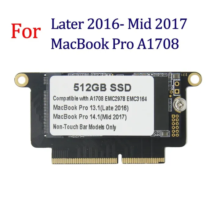 Macbook Pro Retina A1708 - ssd-harddiskoppgradering - A1708 - 128GB - 256GB - 512GB - 1TB - SSD for EMC 3164 EMC 2978