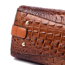 Elegancka torebka na ramię - wzór skóry krokodylaTorebki