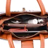 Elegant skuldertaske - krokodilleskindsmønster