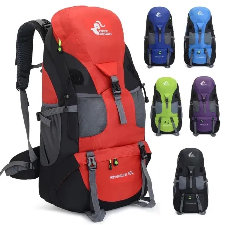 Camping / sports vanntett ryggsekk - stor kapasitet - 50L