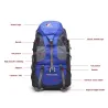 Camping / sports vanntett ryggsekk - stor kapasitet - 50L