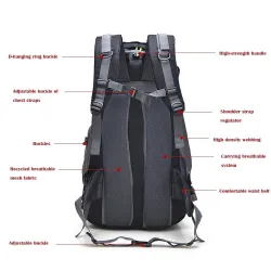 Camping / sports vanntett ryggsekk - stor kapasitet - 50L