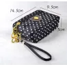 BolsasBolso de mano pequeño - triple cremallera - asa de mano - estampado de lunares