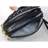 Small clutch bag - triple zipper - wrist strap - dots patternBags