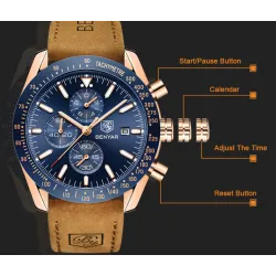 BENYAR - montre de sport à quartz - étanche - acier inoxydable