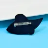 BrochesDama con sombrero negro - broche