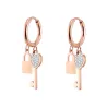 AretesLlave / cerradura de cristal - pendientes