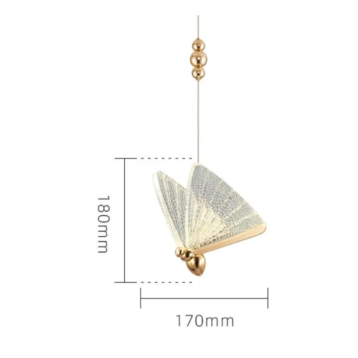 Luces de techoLámpara de techo moderna - mariposa de colores