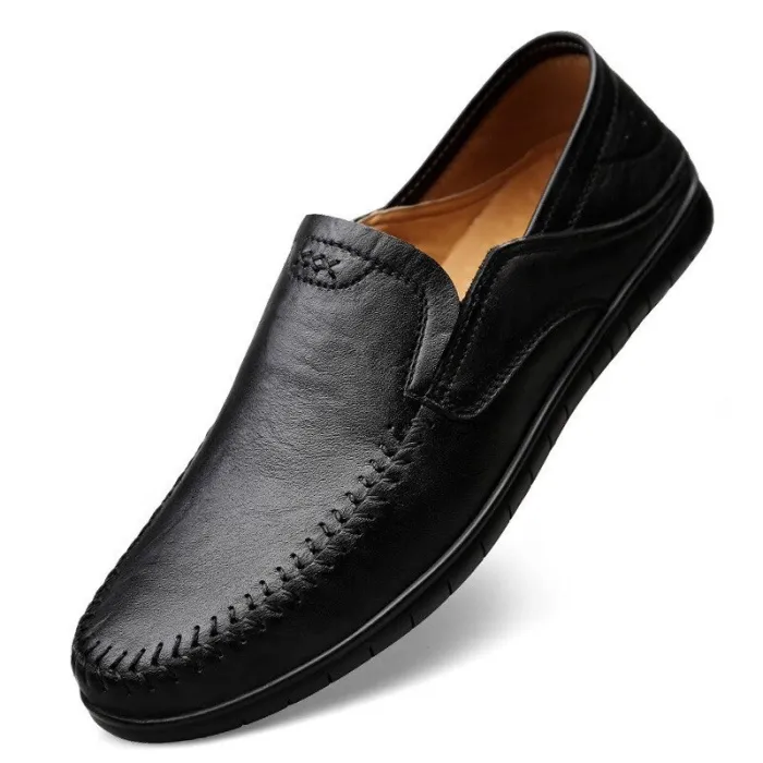 Mocassins classiques pour hommes - à enfiler - cuir véritable