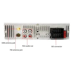 Autoradio 1 Din - DAB plus - télécommande - Bluetooth - mains libres - ISO - TF - USB - Aux