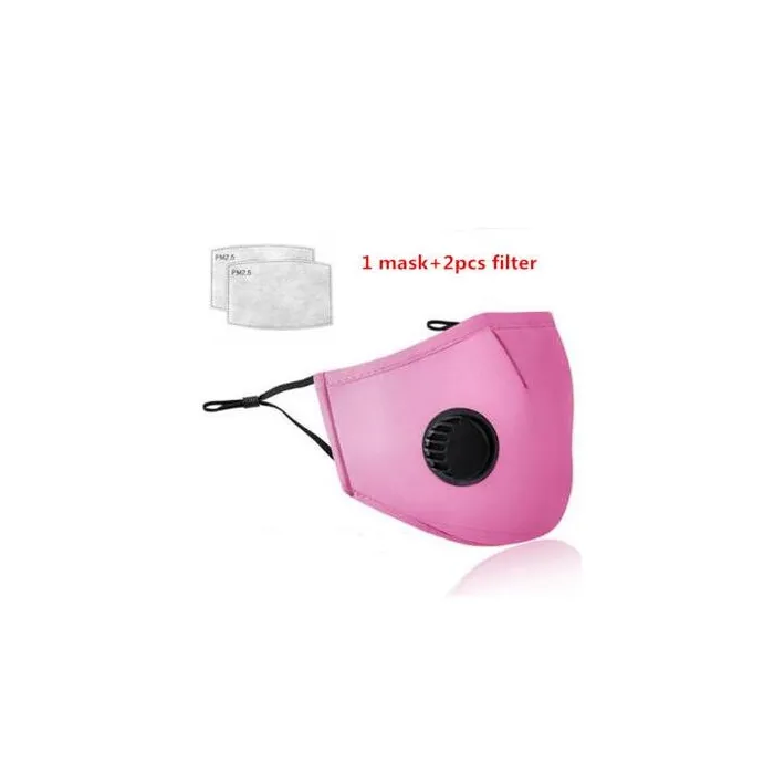 Protective face / mouth mask - PM25 activated carbon filter - air valve - reusableMouth masks