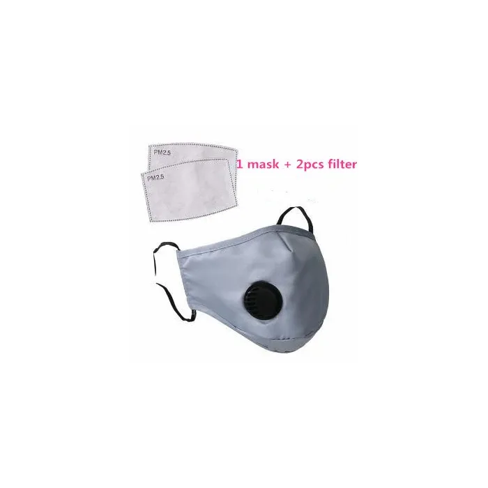 Protective face / mouth mask - PM25 activated carbon filter - air valve - reusableMouth masks