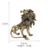 Lion antique en argent / or - broche