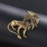 Lion antique en argent / or - broche