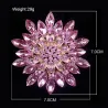 BrochesFlor de margarita grande - broche de cristal