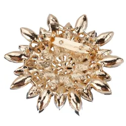 Grande fleur de marguerite - broche en cristal