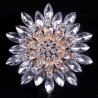 Big daisy flower - crystal broochBrooches