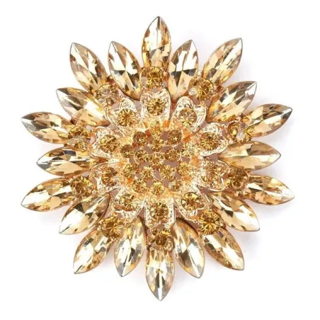 Grande fleur de marguerite - broche en cristal