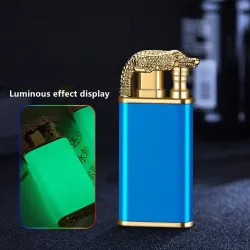 Metallighter med dobbelt flamme - lysende i mørke