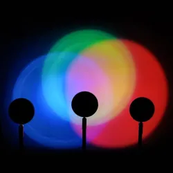 Rainbow solnedgångslampa - färgglad ljusprojektor - LED - Bluetooth - WiFi