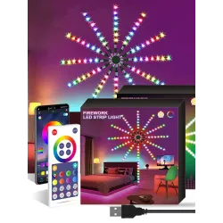 Iluminación de escenarios y eventosFuegos artificiales - Tira de LED - Bluetooth - WiFi - LED - control de aplicaciones - sin...