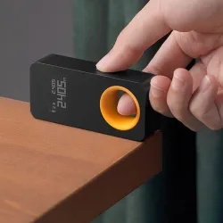 ÓpticaTelémetro láser inteligente - cinta métrica - medidor de distancia - pantalla OLED - control de aplicaciones - 30 M