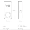 ÓpticaTelémetro láser inteligente - cinta métrica - medidor de distancia - pantalla OLED - control de aplicaciones - 30 M