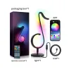 LED nattlampa - Bluetooth - appkontroll - 180° roterande - RGB - musiknotform