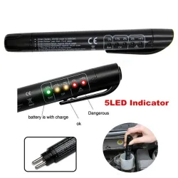 DiagnósticoVSTM - comprobador de líquido de frenos de coche - indicador de 5 LED - para diagnóstico DOT3/DOT4